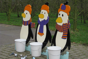 winter pinguin spel om te huren