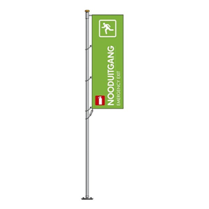 Evenementen vlag Nooduitgang