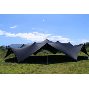 Stretchtent 7,5 x 10 meter Zwart