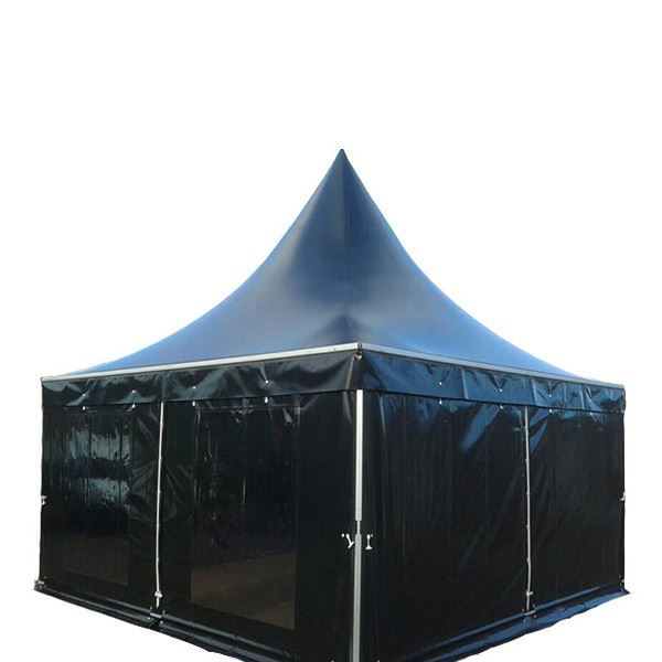 Pagodetent 4 x 4 meter zwart