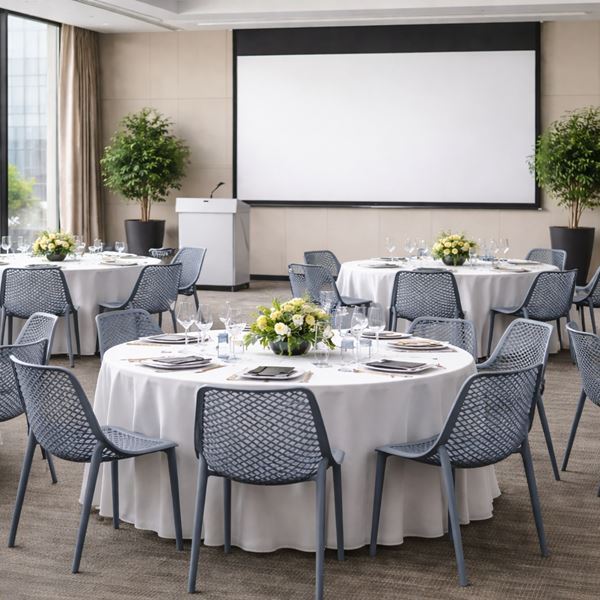 Stapelstoel Ariane Grijs