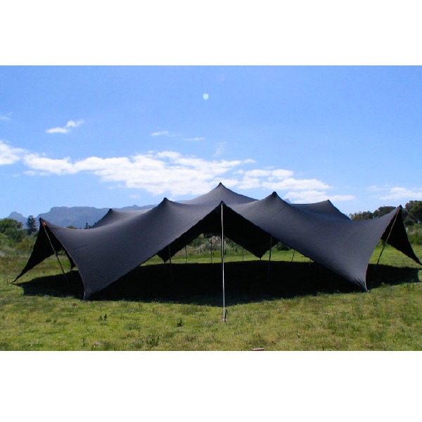 Stretchtent 10 x 22,5 Zwart