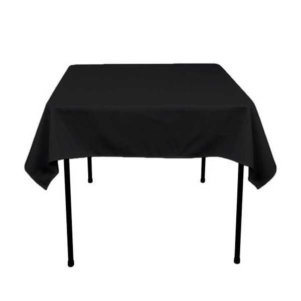 Tafelkleed zwart 140 x 140 cm